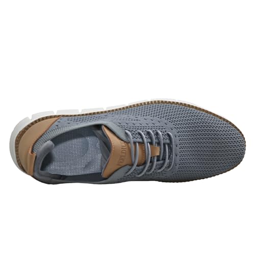 Image of Men Shoes Mesh Shoes for Men Breathable Knit Shoes Fashion Casual Business Walking Mens Dress Shoes Grey 11