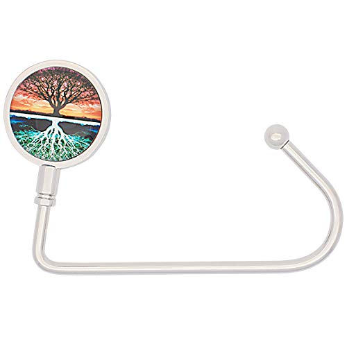 Handbag Table Hook Tree of Life Purse Hanger Flower Butterfly Decor Handbag Bag Table Holder (Tree of Life 02)