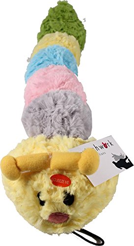 Patchwork PetPastel Caterpillar 20-Inch Squeak Toy for Dogs