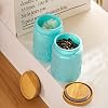 4 Pack Large Storage Jar, 25 FL OZ Food Storage Containers with Bamboo Lid, Kitchen Containers Cereal Canisters, Airtight Vintage Jar, Decorative Jar for Candy Snack Cookies Coffee Tea Nuts