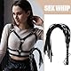 Leder Peitsche Flogger Erotik PU Lederpeitsche, 1 Stück, Peitsche Sex Hart, Leder Peitsche Verführung des Partners Peitsche Sex Spielzeug, Bondage Spiele Klassische SM, für Sexspielzeug Cosplay