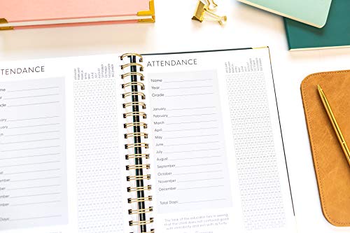 The Homeschool Planner: Beautiful and Undated with Monthly Tabs | To Do List, Goals, Meal Planning & Academic Tools | Homeschooling, Distance Learning & Family Organizer | Gold Spiral - Image 13