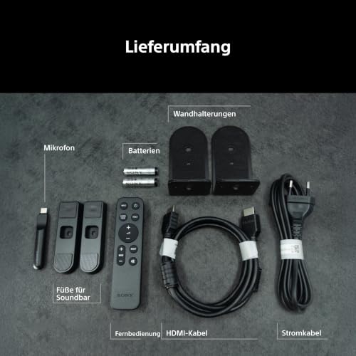 Sony BRAVIA Theatre Trio HT-A8 Heimkinosystem (3.0 Kanal-Surround Sound, 405 W, eARC, Dolby Atmos, DTS:X, AI Voice Zoom 3 für BRAVIA Fernseher, DSEE) Schwarz