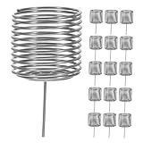 Abaodam 20 pièces Panier à Engrais Acier Inoxydable Boîte Cylindrique pour Bonsaïs et ...