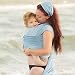 Beachfront Baby Wrap – The Versatile Mesh Water & Warm Weather Baby Carrier | Made in USA with Safety Tested Fabric, CPSIA & ASTM Compliant | Lightweight, Quick Dry & Breathable (Sky Blue, OS)