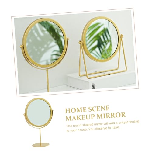 Miroir de maquillage de bureau rond à surface et base antidérapante - 6