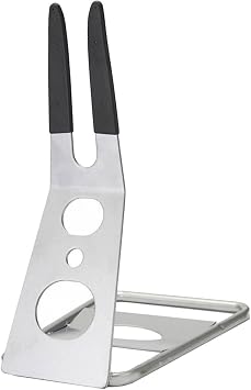 Bike Kickstand Non-Slip Display Bike Stand Foldable Metal Parking Rack Silver Non-Slip Rack Foldable Stand Portable Mountain