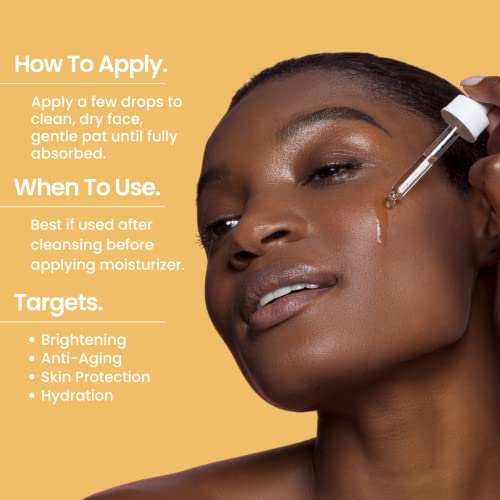 Natural Outcome Vitamin C Serum with Vitamin E & Ferulic Acid | Anti-Aging Radiance Restoring Facial Serum | Powerful Antioxidant Lift Fine lines, Wrinkles, & Sunspots | Firms & Hydrates Skin | 1 Oz