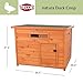 TRIXIE Natura Duck Coop – Wooden Duck House for Free Roaming Ducks – Chicken Crate Suitable for Quails and Other Poultry – in Brown