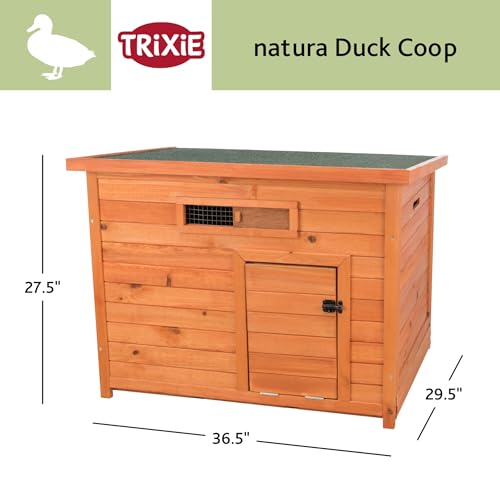 Trixie Natura Duck Coop – Wooden Duck House for Free Roaming Ducks – Chicken Crate Suitable for Quails and Other Poultry – in Brown by TRIXIE - Image 3