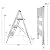 Delxo Aluminum Step Ladder 3 Step Folding Lightweight Heavy Duty Step Stool with Anti-Slip Sturdy and Wide Pedal Ladder Invisible Connection Design Ladder 330lbs 3-Feet