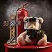 MEPERPER Firefighter Accessories, Fireman Standing Cross Statue Memorial 10