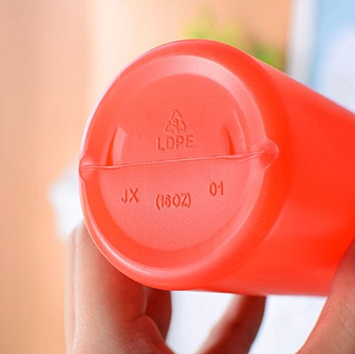 Miniatura 3 de 3 botellas vacías recargables de 12 onzas líquidas de condimentos para salsa exprimible de grado alimenticio, recipiente de almacenamiento de