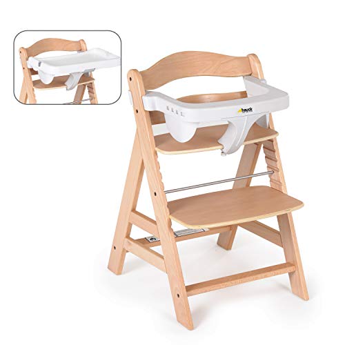 Hauck Alpha Tray, 3 in 1 tafelbladset voor houten kinderstoelen van Hauck Alpha+, Beta+, in diepte verstelbaar tafelblad… - Image 5