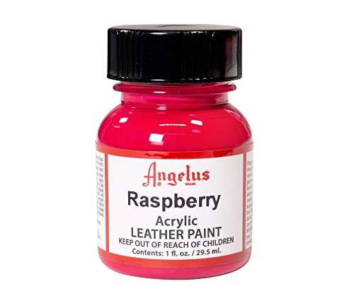 Angelus Leather Paint, Raspberry, 1 Ounce Jar (720-01-268)