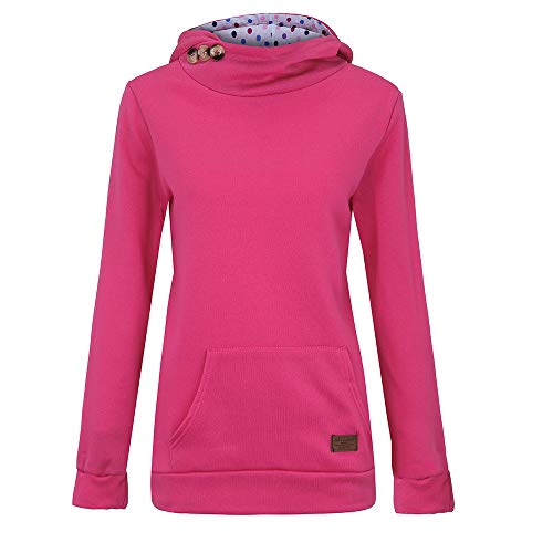 Xmiral Sweatshirt Hoodie Pullover Damen Herbst L鋝sige Pure Color Pocket...