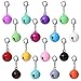 Hund und günstig Kaufen-cobee 16 Stück Bunte Metallglöckchen, Hunde Glocke Hundeglocken Katze Glocke für Hundehalsband Charme Katzenglocke Pendant Bells Hunde Halskette Zubehör Dekoration Haustier Anhänger Zubehör