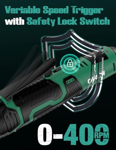 Image of KIMO Extended Cordless Ratchet Wrench 3 /8 inch Set, 400RPM 40Ft-Lbs 4-Inch Long Neck Electric Ratchet Wrench w /Variable Speed, 7 Sockets & 1 /4 inch Adapter, 12V Power Ratchet Wrenches w / 2x2.0 Ah Batteries