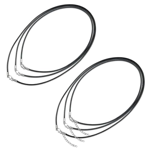 YOGAZEN 6 Stück Lederband für Kette, Lederband Halskette, Armband...