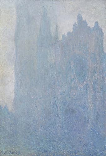 Pinturas murales de la catedral de Rouen por Claude Monet, lámina de alta calidad 60x90cm