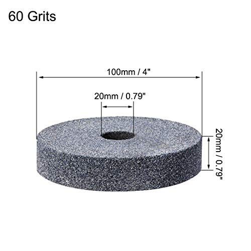 Uxcell A18101800UX0377 4-Inch Bench Grinding Wheels Aluminum Oxide 60 Grits Surface Grinding Ceramic Tools thumb #1
