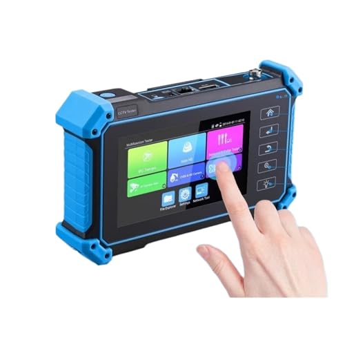 POEMYSIR 12MP IPC Tester 8MP/AHD/CVI/TV/SDI CCTV Tester with VGA Input 5.4in CCTV Monitor for IP Camera Tester CFTV Tester - Kabeltester(IPC-5100C Plus)