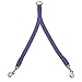 Mendota Pet 2 Dog Coupler - Dog Leash - Made in The USA - Purple, 9/16 in x 24 in