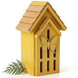 CEDAR ALPHA Shingle Roof Butterfly House