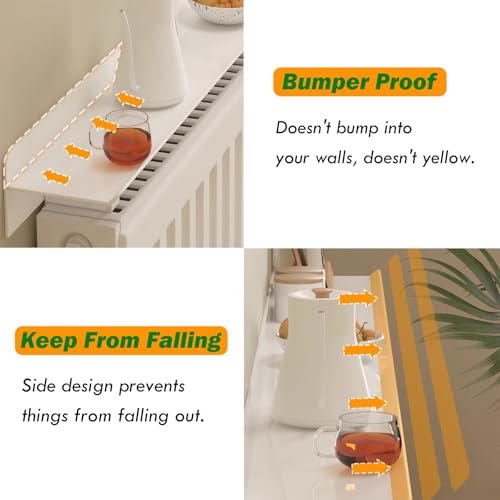 Étagère de radiateur gain de place pour optimiser les petits espaces muraux - 8