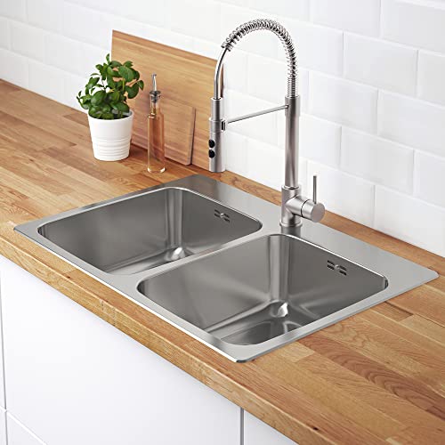 Évier encastré ProTuning 2 bols inox pour simplifier la vaisselle