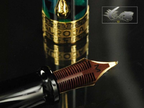 Aurora Optima Fountain Pen Emerald Green Medium #TOP3