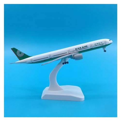 Modelo de avión EVA Air B777 escala 1:400 miniatura de aleación de 20CM CLMJHG 4
