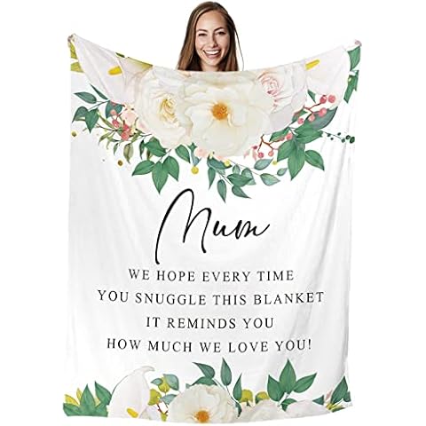Vetbuosa for Mum, Fleece Blanket Gift for Mum from Daughter, with Beautiful Saying, Mum Birthday Gifts, Idea Mum Gifts for Mothering Sunday Presents for Mum, Step Mum, Mother in Law, Grandma Cover