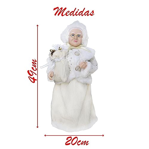 Dupla Boneco De Natal Mamãe E Papai Noel Em Tecido