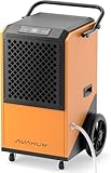 Commercial Dehumidifier for Basement,320 Pint Commercial Grade Dehumidifiers,9500 sqft Large Spaces for Industrial, 24H Timer,38 Gallon/Day,Continuous Dehumidification,Auto Defrost,For 20A Socket