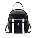 Produktbild ASHX Mini-Rucksack, niedliches PU-Leder, Damen-Rucksack, Schultertasche, für Teenager, Mädchen, Schultasche, Damen, Studenten Schwarzer Rucksack