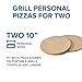 Napoleon Personal Sized Pizza Baking Stone Set - BBQ Grill Accessories, Two 10-inch Personal Pizza Baking Stones, Stone Oven Pizza, Pizzeria Results, Easy To Use, Use In BBQ Grill or Oven