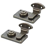 Portabilité pratique : léger et compact, ce cadenas est facile à transporter, ce qui en fait un cadenas idéal pour ceux qui sont en déplacement, loquet de verrouillage avec serrure, loquet de verrouillage décoratif vintage