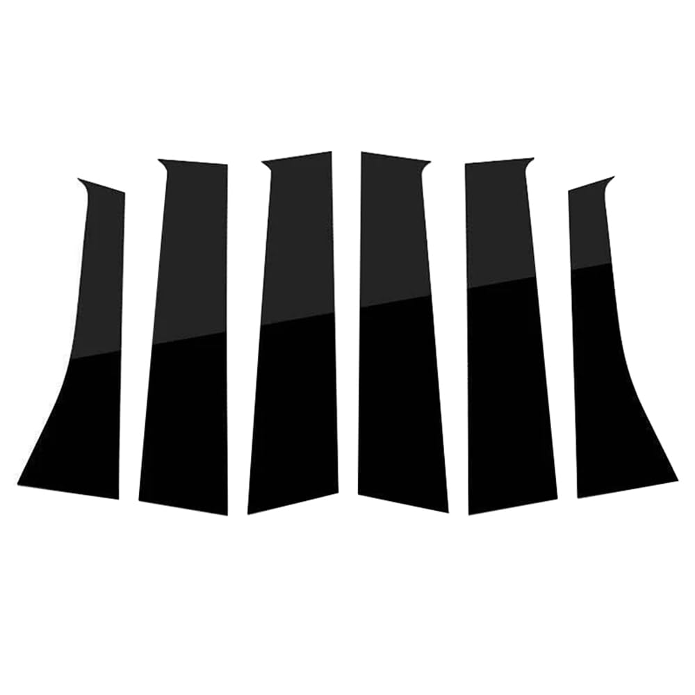 Pilares para coche Mitsubishi Outlander 2013-2021 de 6 piezas en negro brillante 6