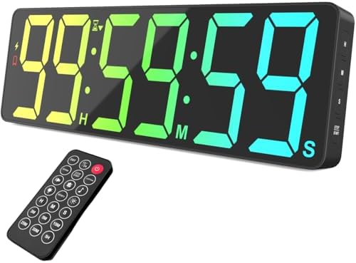 VOCOO 15.7" Large Digital Wall Timer with 99H Countdown, Count Up...
