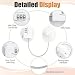 Fridge Lock, Digit Password Refrigerator Lock Child Safety Cabinet Locks Protect Children & Prevent Theft for Freezer Door File Drawer Cabinet Cupboard Windows (2 Pack (Round White))