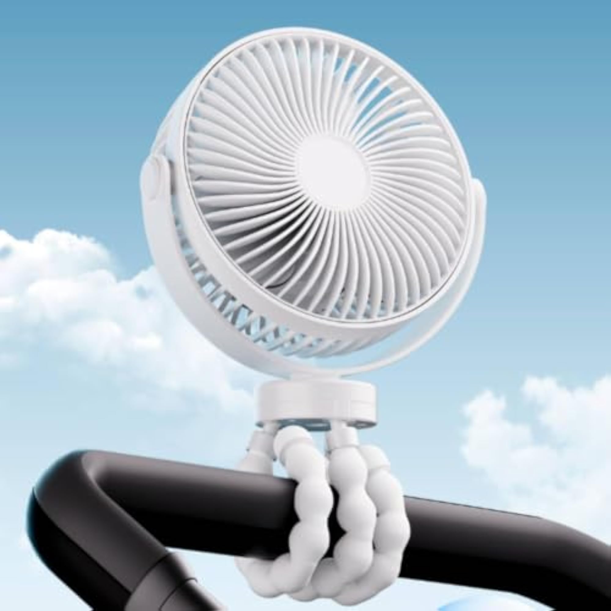 Portable Stroller Fan with Flexible Tripod