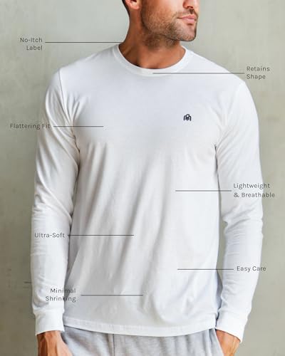 INTO THE AM Long Sleeve Tee Shirts for Men S-3 XL - Men's Longsleeve Casual Work T-Shirts2
