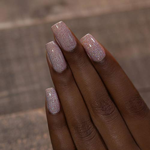 Image of ILNP Prancer - Elegant Fawn Beige Holographic Nail Polish