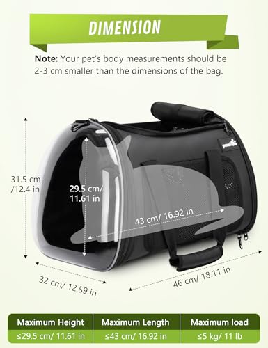 Pecute-Dog-Basket-for-Bike-Dog-Bike-Basket-for-Small-Dog-Cat-Puppies-Pet-Basket-for-Bike-Riding-Multiple-Storage-Pockets-Removable-Sun-Shield-Pet-Carrier-with-Shoulder-Strap - Cucciolini Doodles   Pecute-Dog-Basket-for-Bike-Dog-Bike-Basket-for-Small-Dog-Cat-Puppies-Pet-Basket-for-Bike-Riding-Multiple-Storage-Pockets-Removable-Sun-Shield-Pet-Carrier-with-Shoulder-Strap