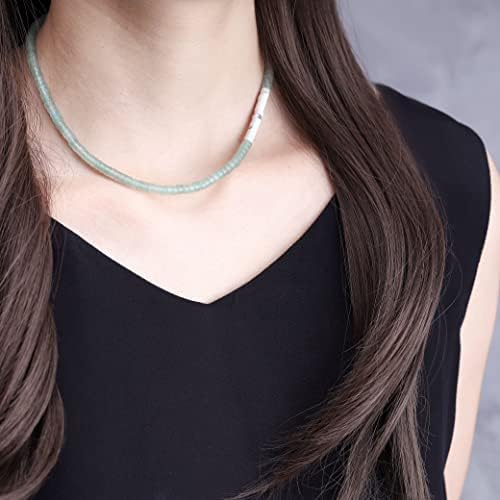 COAI Heishi Stone Beaded Choker Necklace for Women Girls