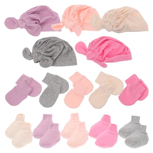 Conjunto para recién nacido antirascado de algodón suave para proteger a tu bebé en invierno