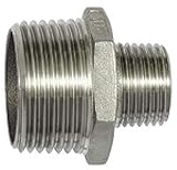 Double cône à cône réduite 6 pans R 1/4, R 1/8, SW 15, pression de travail max. 20 bar, ac...