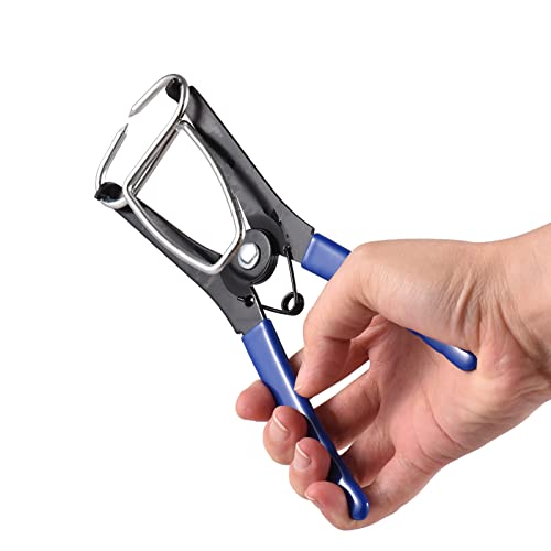 Dioche Miter Clamp Pliers, Spring Clamp Pliers with 10 Miter Clamps Miter Pliers and Clips for Frames Moldings Wooden Composite Miter Corners