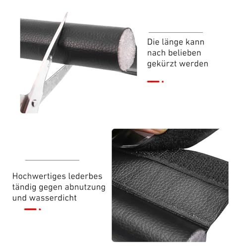 2 Stück Zugluftstopper für Türen, 96cm Zuschneidbar Tür Zugluftstopper Haustür, Einseitige Luftzugstopper für Türen Selbstklebende, Türzugstopper für Kälteschutz, Zugluft, Schalldämmung